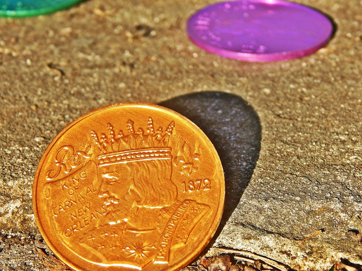 history of mardi gras doubloons