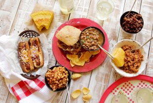 Camellia BBQ Beans 5 Ways + Buttermilk Cornbread - Get the delicious recipes for your summer backyard BBQs
