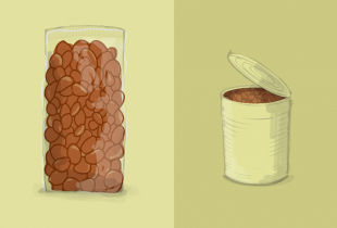 Dry vs Canned Illustration