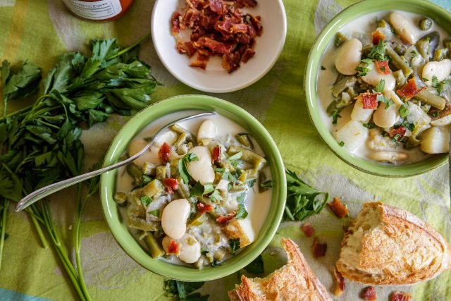 Ruth’s Southern Country-Style Butter Bean & Green Bean Soup with Potatoes