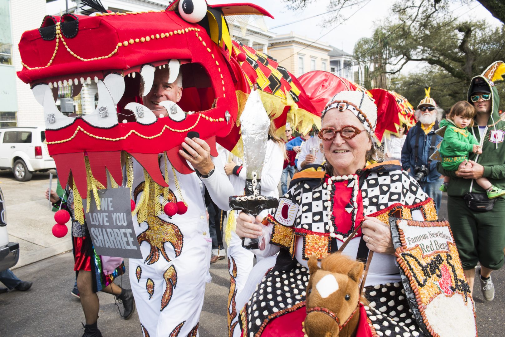 Lundi Gras 2020 Red Beans & The Dead Beans Parades