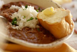 red beans and rice with french bread