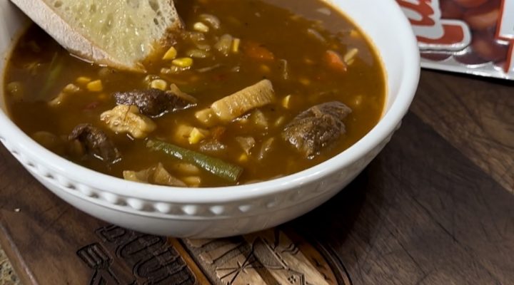 Vegetable Beef Soup with Lima Beans